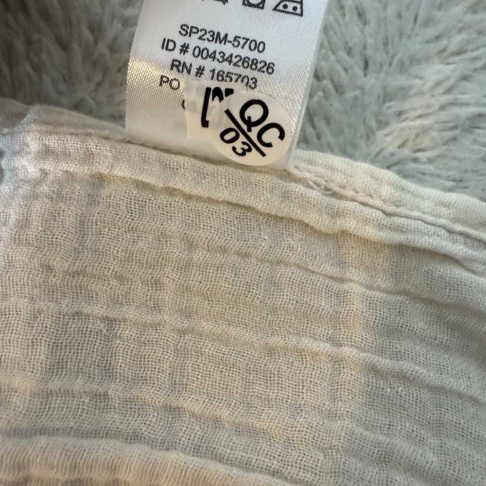 New Calligraphie Cream Textured Sleeveless Dress Open Sides‎ Womens Small - Picture 11 of 11